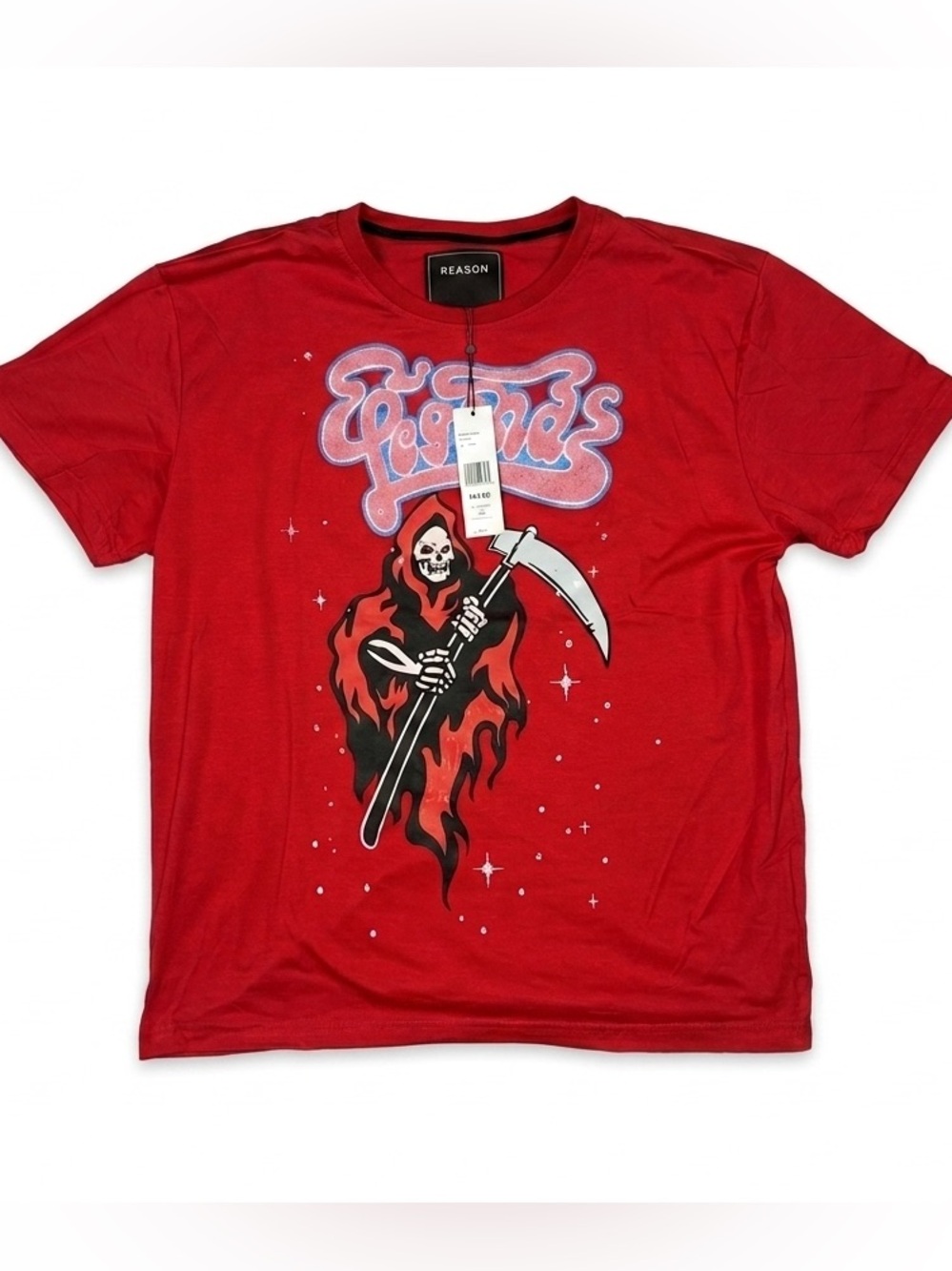 Reason Clothing Red Grim Reaper "Legends" Graphic Tee 3X